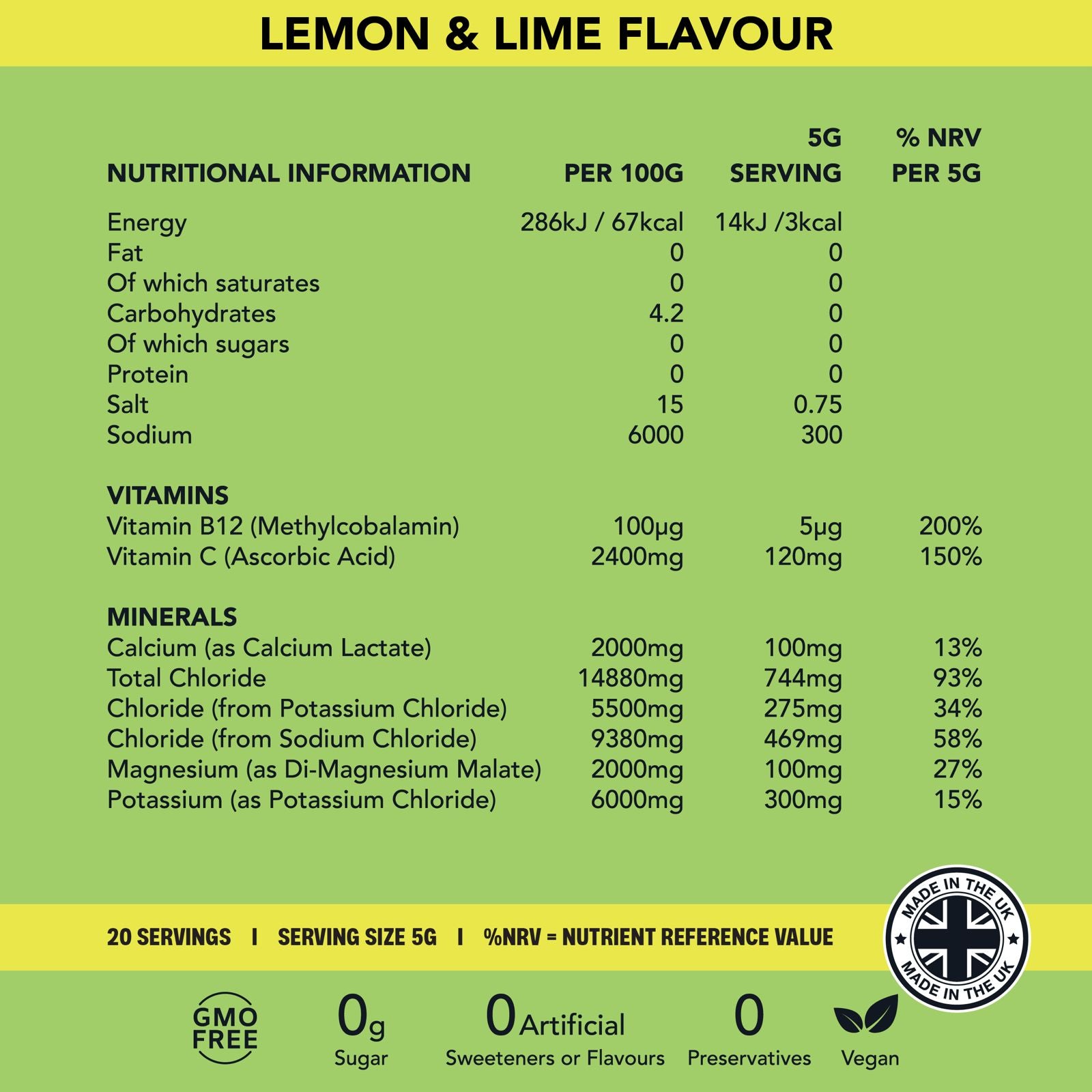 Lemon and Lime - 20 Sachets