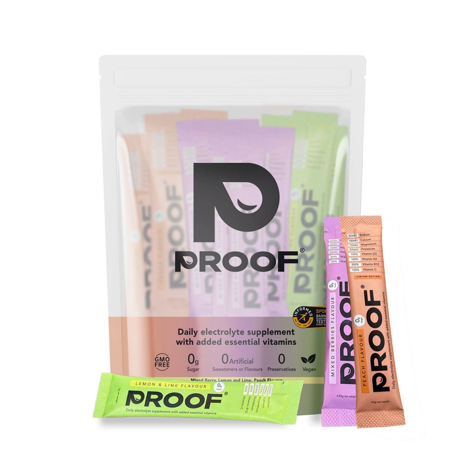 Mixed Pack (Berry, Lemon, and Peach) – 15 Sachets